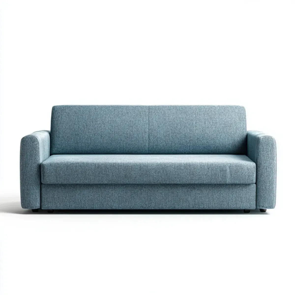2-Sitzer Sofa Blaugrau 160 x 85 x 85 cm Polyester Schaumstoff Rechteckig