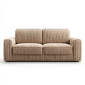 2-Sitzer Sofa Beige 180 x 90 x 85 cm mit Cordbezug aus Polyester
