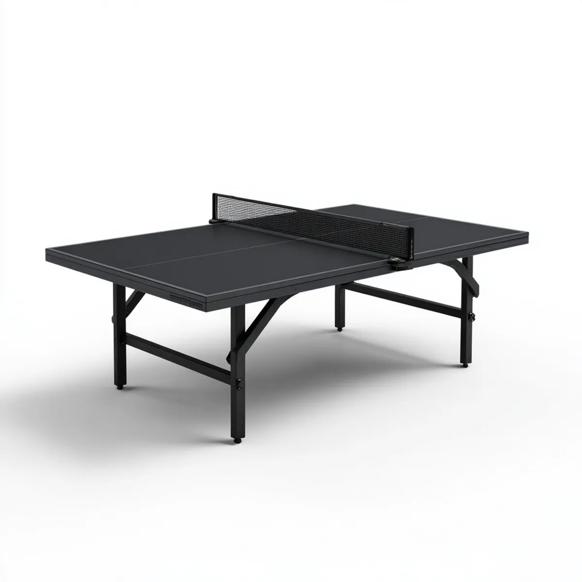 Tischtennistisch Schwarz 274 x 152.5 x 76 cm MDF Stahl Rechteckig