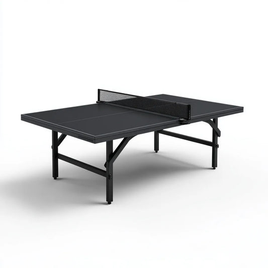 Tischtennistisch Schwarz 274 x 152.5 x 76 cm MDF Stahl Rechteckig