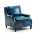 Sessel mit Armlehnen Blau 85 x 90 x 92 cm aus PU-Kunstleder rechteckig