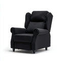 Relaxsessel Schwarz 84 x 90 x 104 cm mit Fußstütze aus Polyester und Schaumstoff