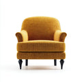 Polstersessel Senfgelb 78 x 85 x 95 cm Polyester-Chenille mit abgerundeter Rückenlehne